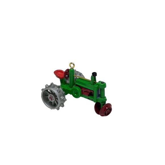 VTG Hallmark Keepsake Ornament Antique Green Red Tractor Miniature Collectors 1" - Picture 3 of 5